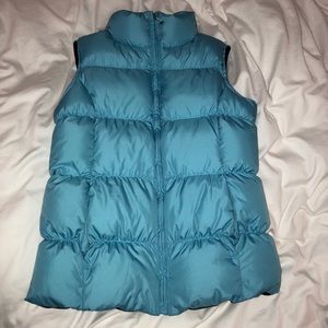 Girls Blue Puffer Vest size 7-8